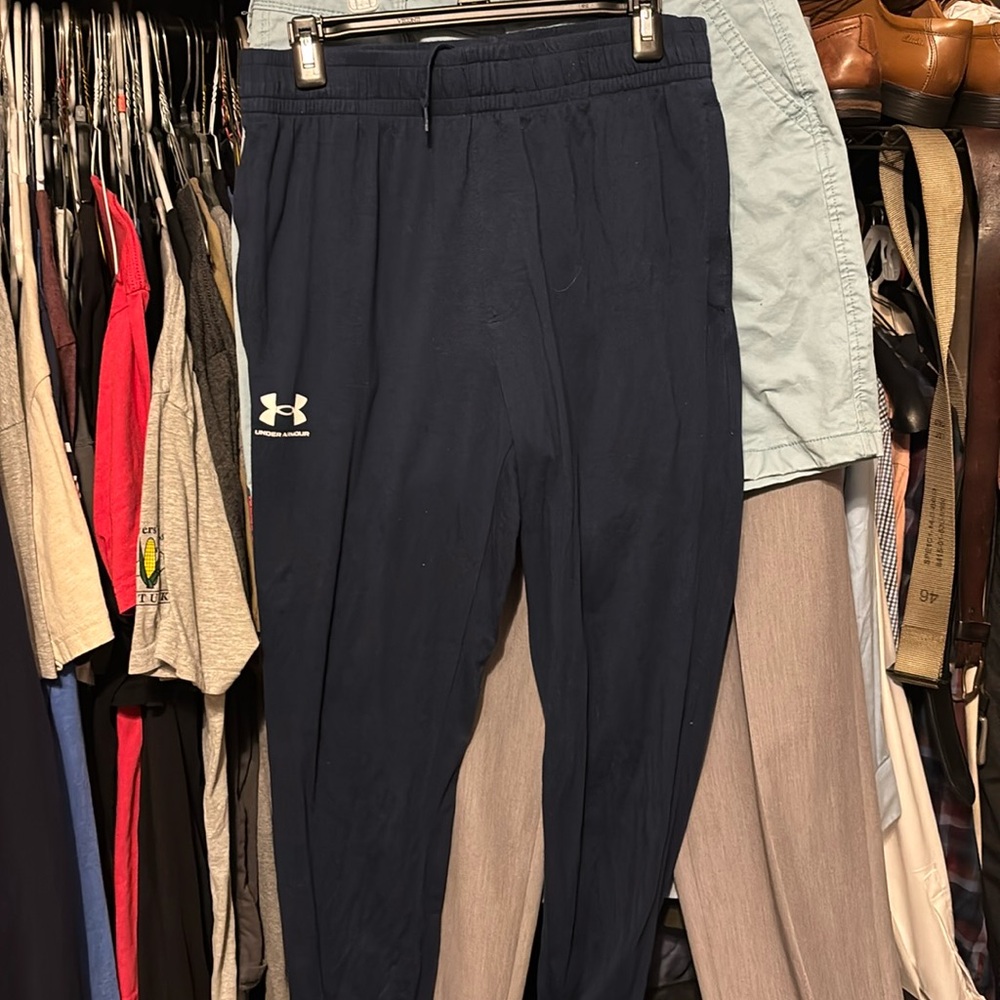 UA sweatpants- Dark Blue- Size LG